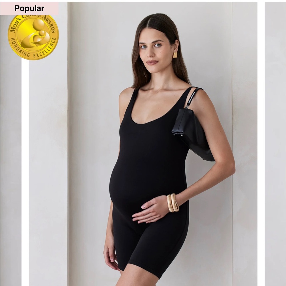 Maternity biker jumpsuit- bumpsuit CIndy